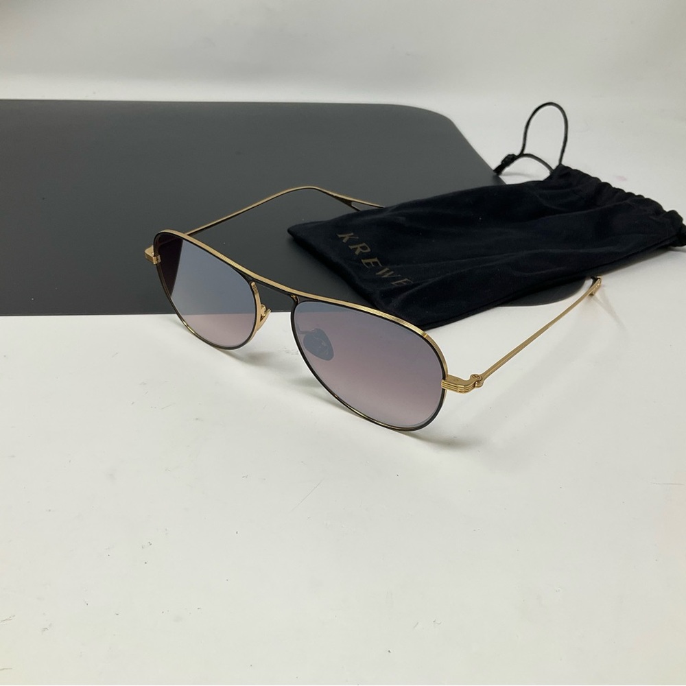 KREWE Weiss sunglasses gold rose mirror lenses